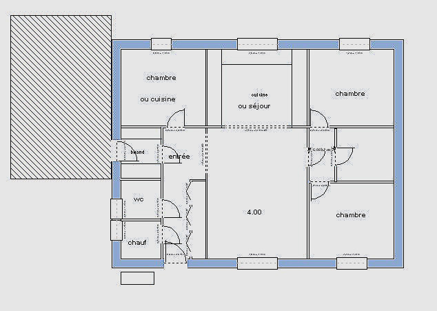 Plan maison phenix plain pied 2 chambres