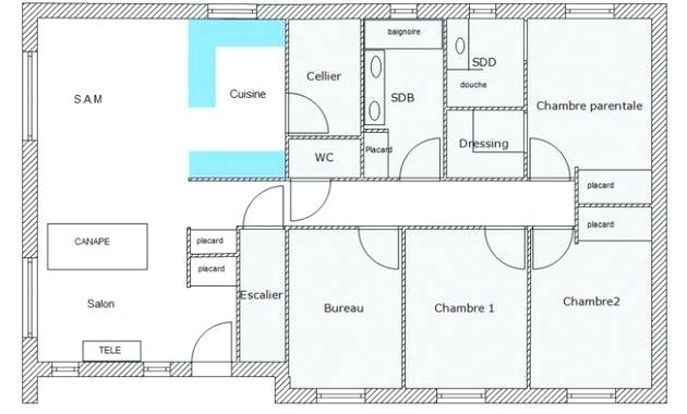 Plan maison plain pied gratuit pdf