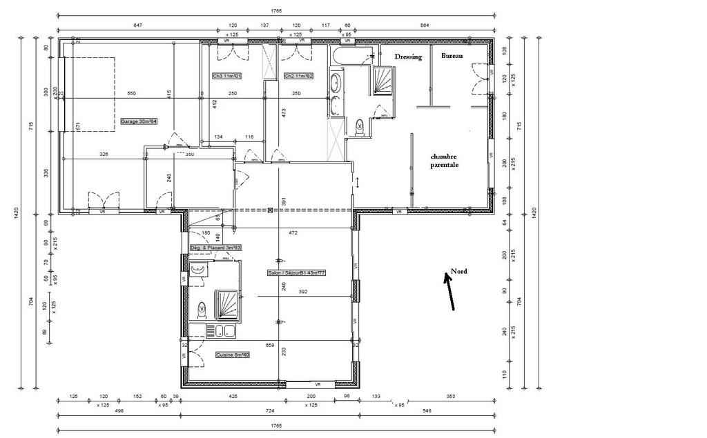 Plan petite maison 40m2