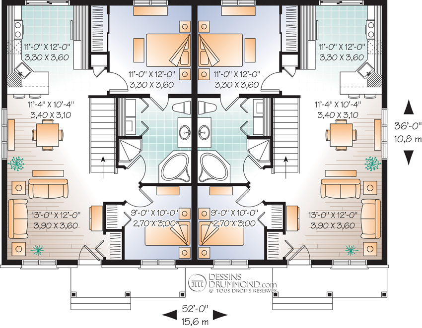 Plan maison duplex