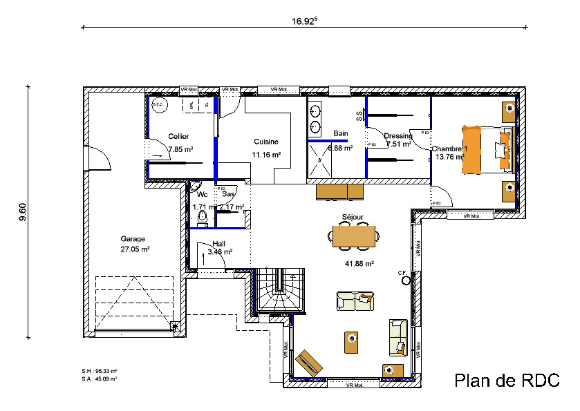 Plan maison mezzanine