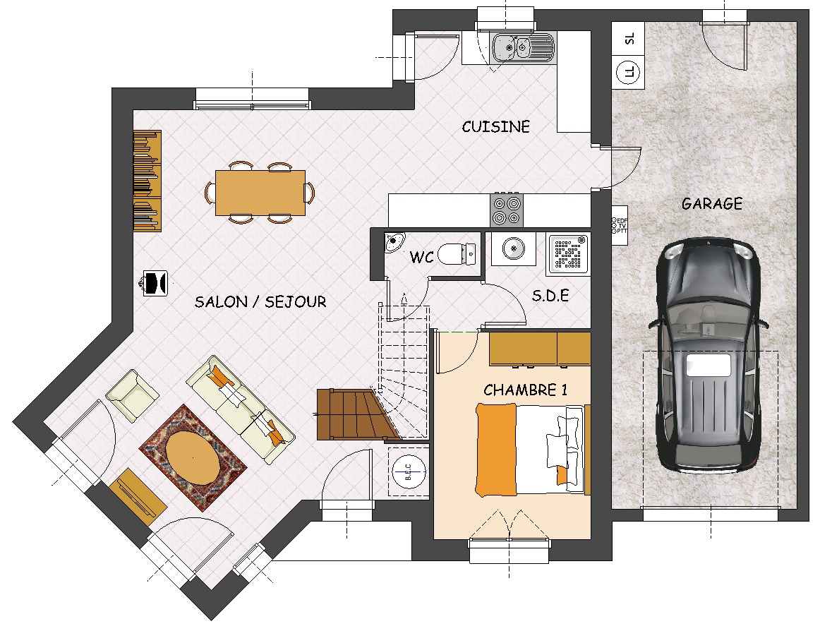  Plan  de maison  americaine  moderne Bricolage Maison  et 