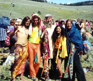 Mode hippie femme année 70