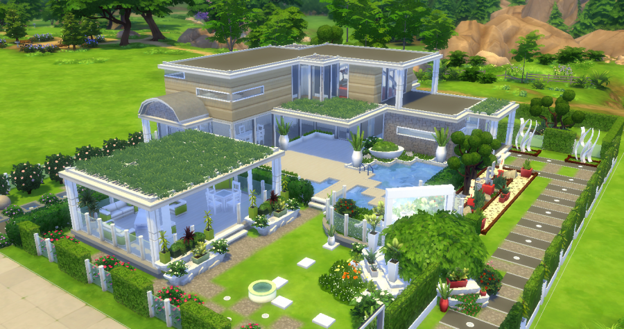 Sims 4 maison moderne