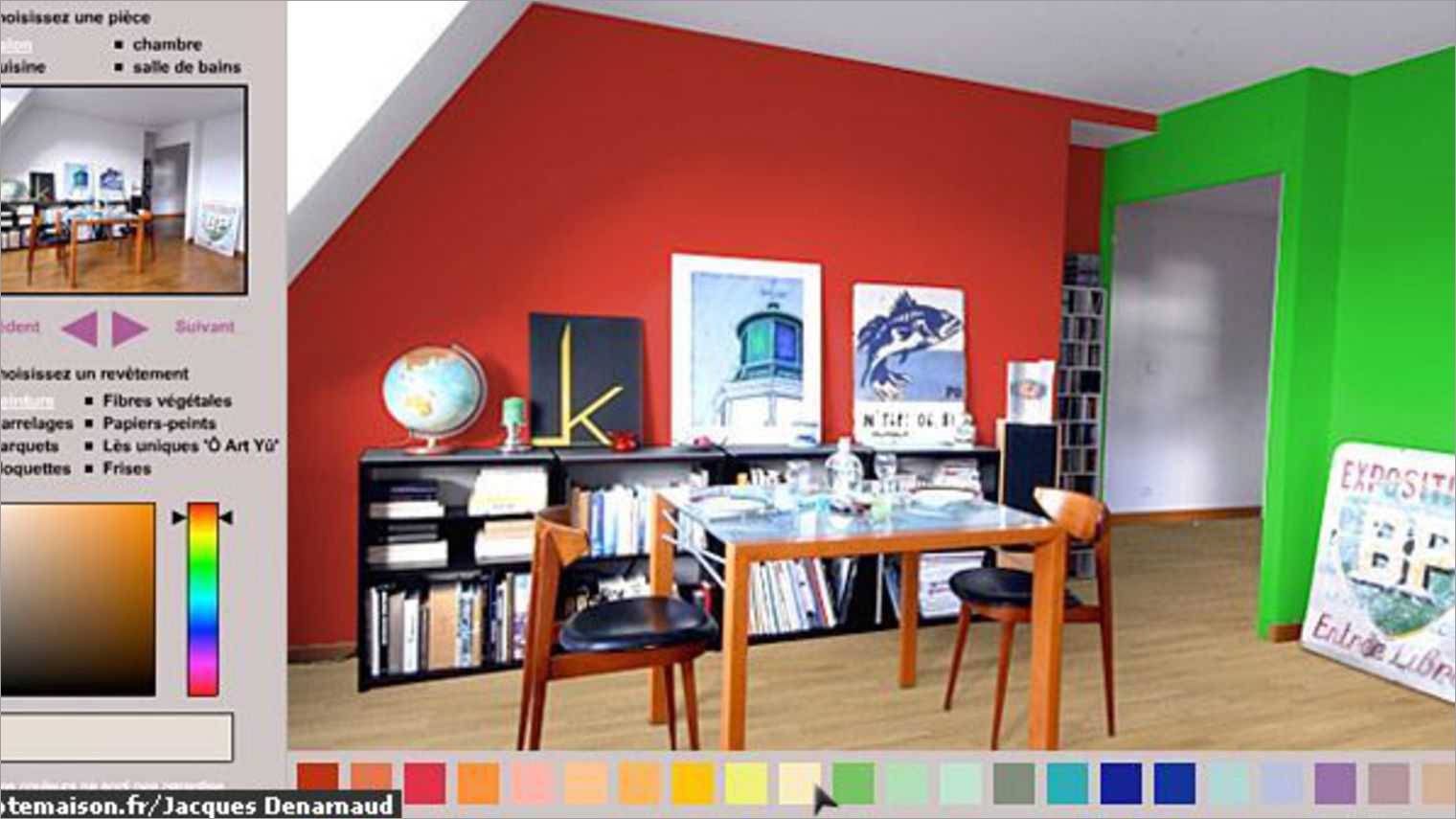 Simulateur peinture chambre