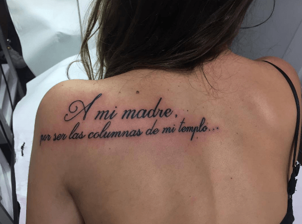 Phrase famille tatouage