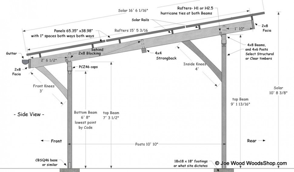 Carport plans - Timber Solar Carport Plans Plans For A Carport 1