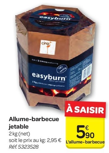 Barbecue jetable carrefour