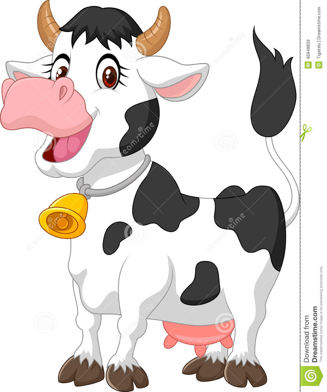 Dessin de vache en couleur
