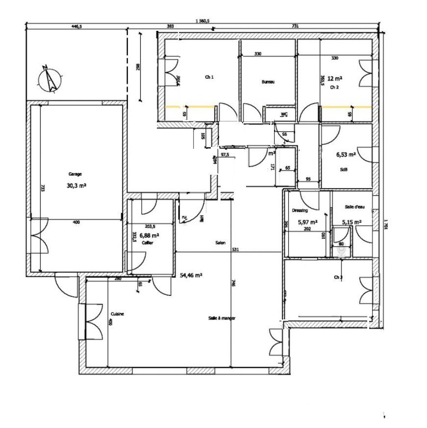 Plan maison 130 m2 plain pied